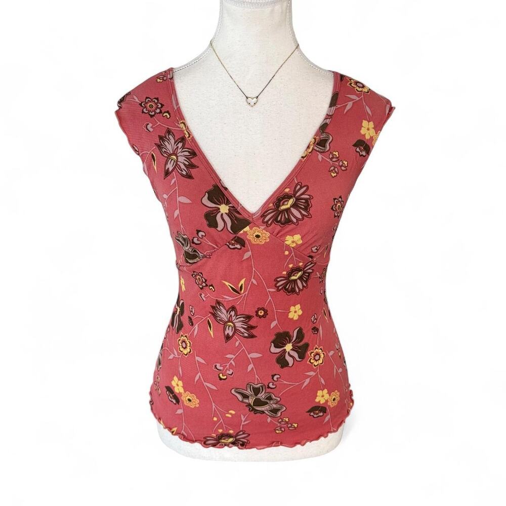 Y2K Baby doll short sleeve fitted top the perfect fit size small full length
